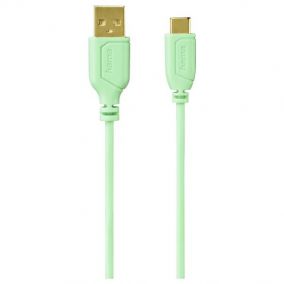 HAMA Mobile USB Cable Flexi Slim Green 0.75M (135786)
