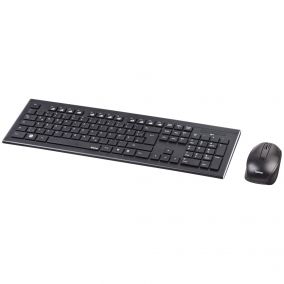 HAMA Cortino Wireless Keyboard/Mouse Set Black