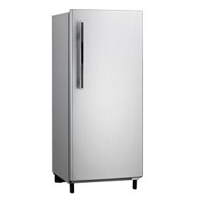 MIDEA Refrigerator Freestanding Top Freezer Single Door Lock Silver 235L 