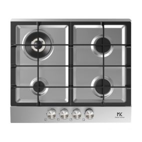 MASTER KITCHEN Hob Built-In 4 Gas Stainless Steel 60CM