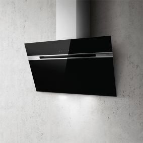 ELICA Chimney Wall Mounted Touch Inclined Black 90CM